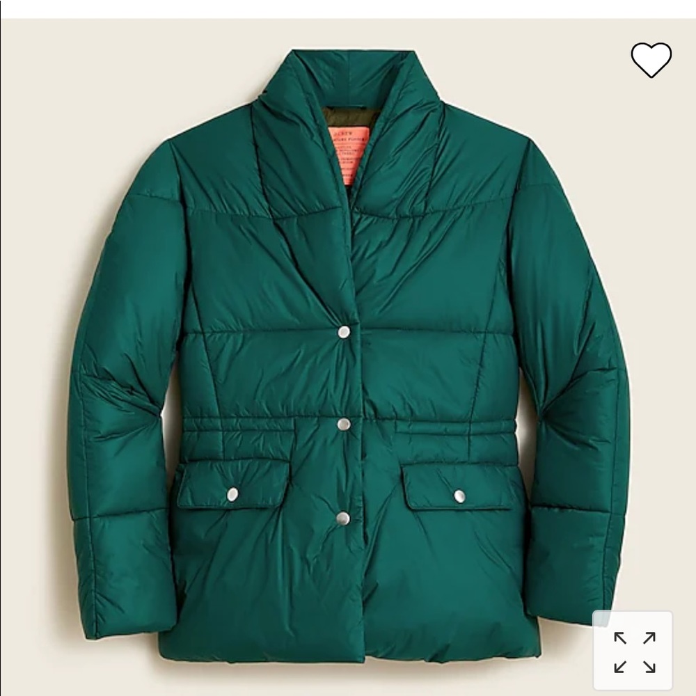 Never worn J. Crew puffer jacket